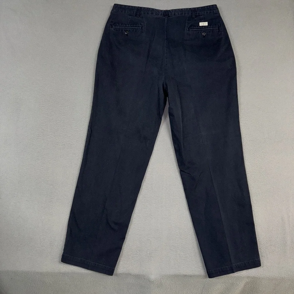 Polo Ralph Lauren Pants Mens 38x32 Blue Andrew Pant Pleated Chino Cotton Vintage
